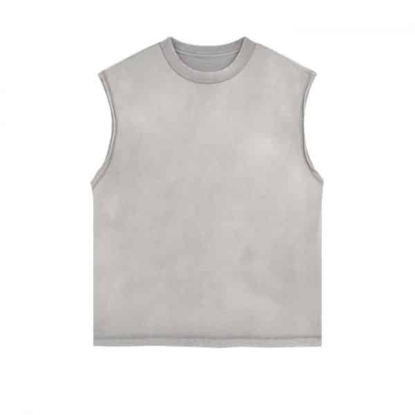 light grey color front custom vest