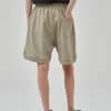 beige color back custom shorts