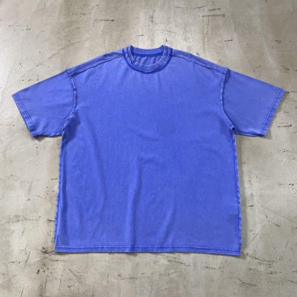 blue color custom logo t shirt