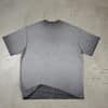 grey color back washed custom t shirt