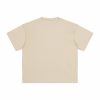 beige color back customized t shirt