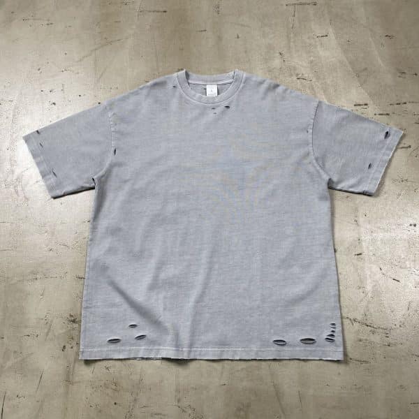 grey color wholesale custom t shirt 1