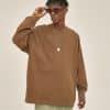 brown color custom made sweatshirts