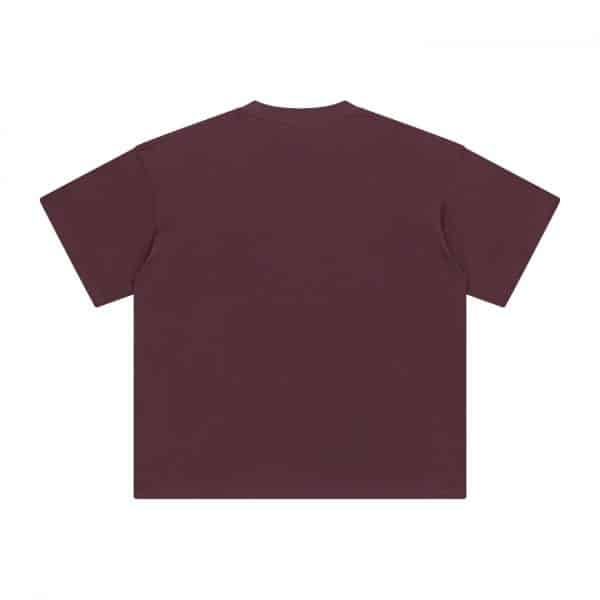 purple color back customize oversized t shirt