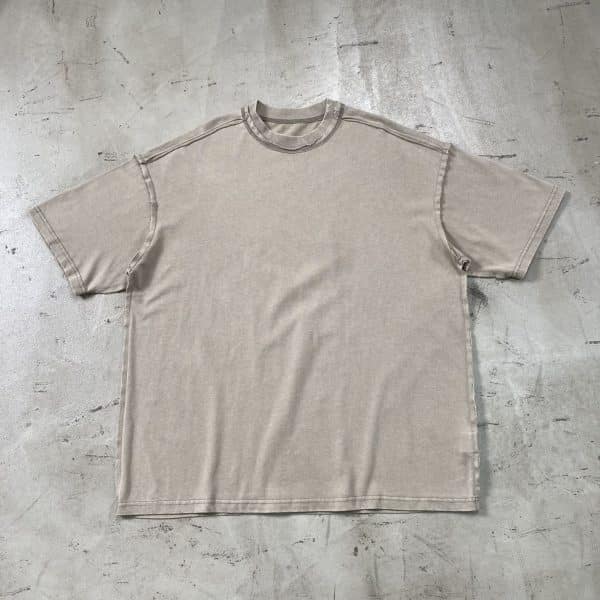 grey color custom logo t shirt