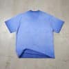 mid blue color washed custom t shirt