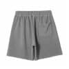 light grey color washed custom shorts