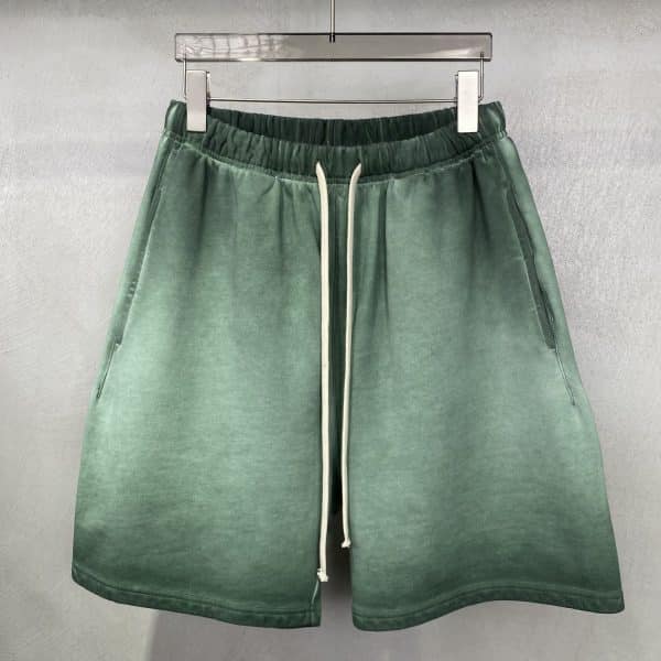 custom vintage shorts in green color