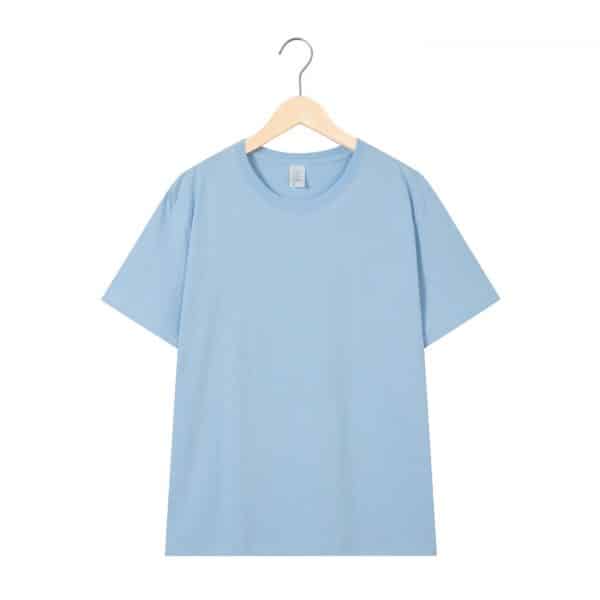 Light Blue Cheap Custom T Shirts 1