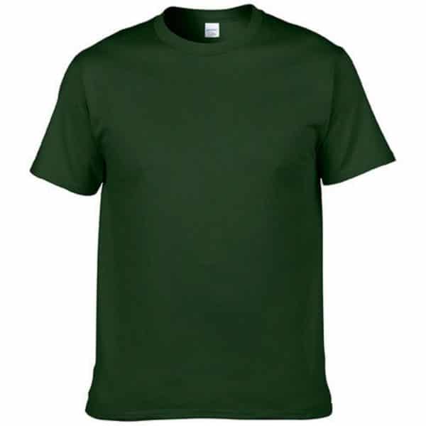 Dark Green Bulk Custom T-Shirts 3