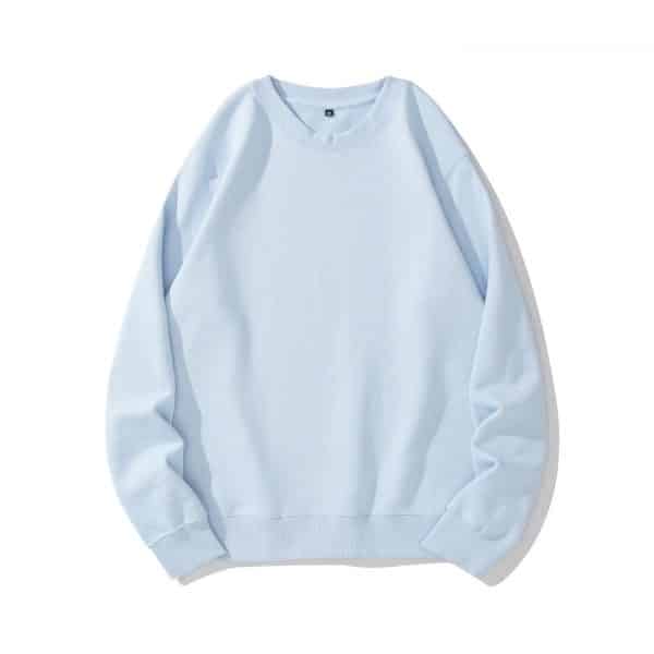 Light Blue Heavy Customize Sweatshirts