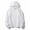 White Custom Embroidered Hoodie