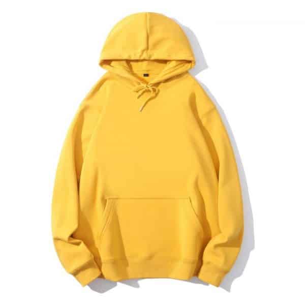 Yellow Custom Embroidered Hoodie