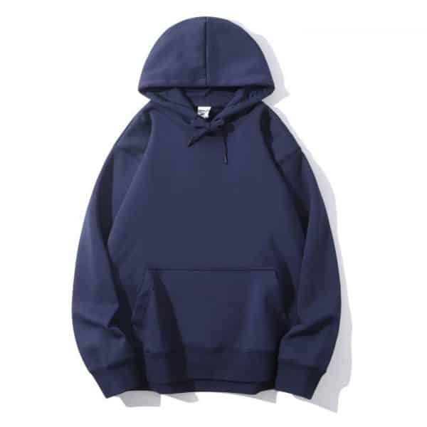 Dark blue Custom Embroidered Hoodie