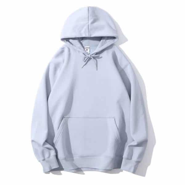 Light Blue Custom Embroidered Hoodie