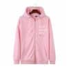 Pink Zip Up High Quality Custom Hoodies